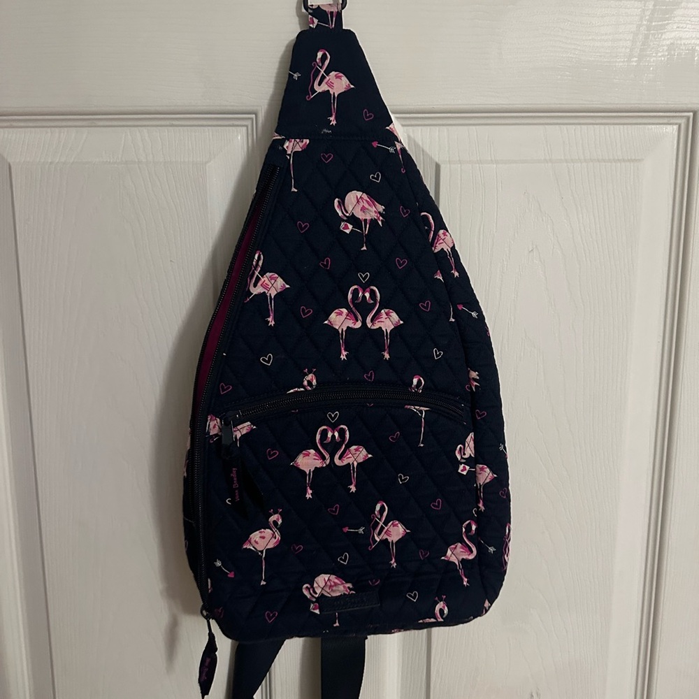 Vera Bradley Navy Flamingo Backpack